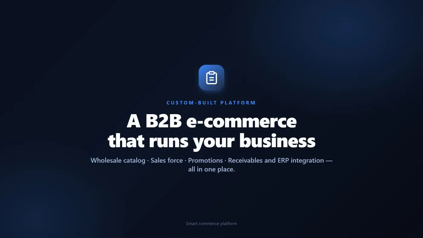 Cover screen of the BetSupplier B2B platform
